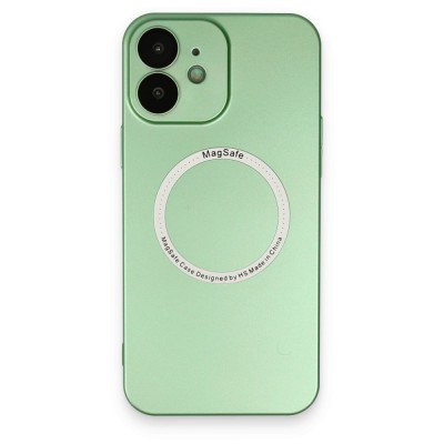 iphone 12 Kılıf Jack Magneticsafe Lens Silikon - Yeşil