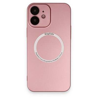 iphone 12 Kılıf Jack Magneticsafe Lens Silikon - Rose Gold