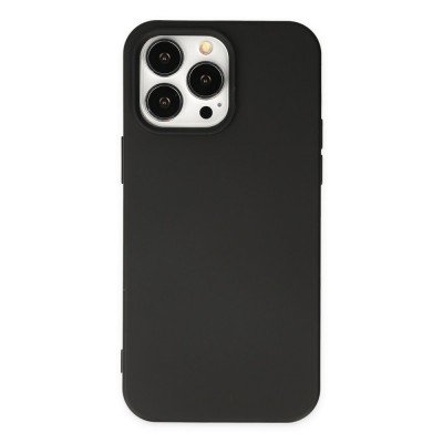 iphone 14 Pro Kılıf Nano içi Kadife  Silikon - Siyah