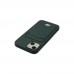 iphone 14 Plus Kılıf Kelvin Kartvizitli Silikon - Koyu Yeşil