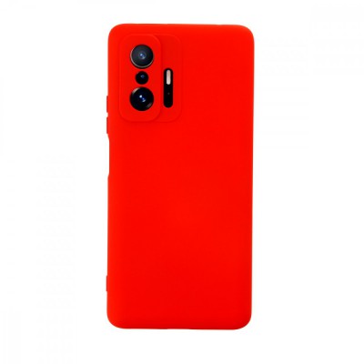 Xiaomi Mi 11t Kılıf Nano içi Kadife  Silikon - Kırmızı