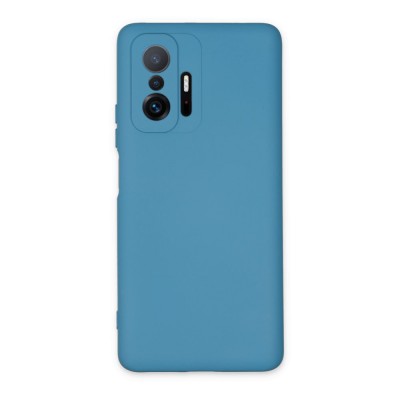 Xiaomi Mi 11t Kılıf Nano içi Kadife  Silikon - Mavi