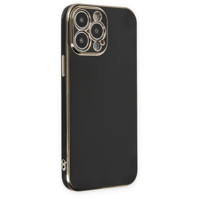 iphone 14 Pro Max Kılıf Volet Silikon - Siyah