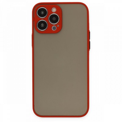 iphone 14 Pro Max Kılıf Montreal Silikon Kapak - Kırmızı