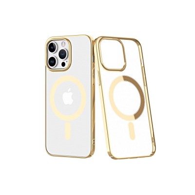 iphone 14 Pro Max Kılıf Element Magneticsafe Sert Kapak - Gold