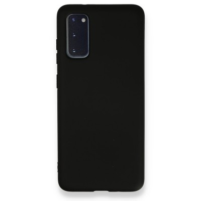 Samsung Galaxy S20 Kılıf Nano içi Kadife  Silikon - Siyah