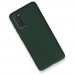 Samsung Galaxy S20 Kılıf Nano içi Kadife  Silikon - Koyu Yeşil
