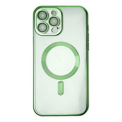 iphone 14 Pro Kılıf Kross Magneticsafe Kapak - Koyu Yeşil