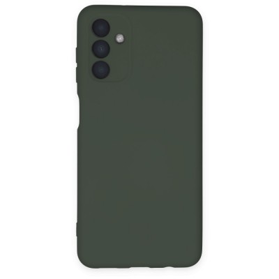 Samsung Galaxy A04s Kılıf Nano içi Kadife  Silikon - Koyu Yeşil