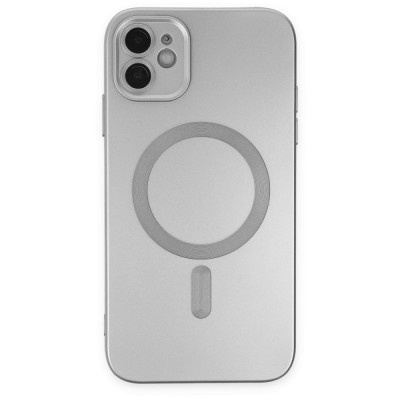 iphone 12 Kılıf Moshi Lens Magneticsafe Silikon - Gümüş
