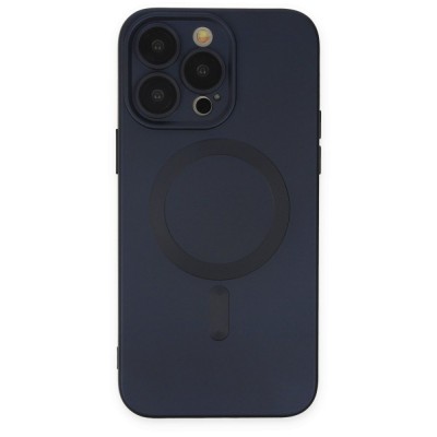 iphone 13 Pro Kılıf Moshi Lens Magneticsafe Silikon - Lacivert