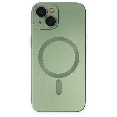 iphone 14 Plus Kılıf Moshi Lens Magneticsafe Silikon - Yeşil