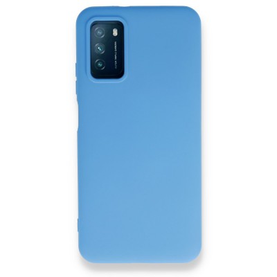 Xiaomi Pocophone M3 Kılıf Nano içi Kadife  Silikon - Mavi