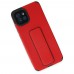 Samsung Galaxy A03 Kılıf Mega Standlı Silikon - Kırmızı