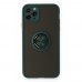 iphone 11 Pro Kılıf Montreal Yüzüklü Silikon Kapak - Yeşil