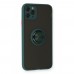 iphone 11 Pro Kılıf Montreal Yüzüklü Silikon Kapak - Yeşil