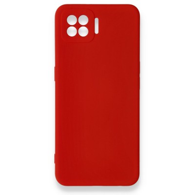 Oppo A73 Kılıf Nano içi Kadife  Silikon - Kırmızı