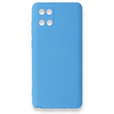 Samsung Galaxy A81 / Note 10 Lite Kılıf Nano içi Kadife  Silikon - Mavi