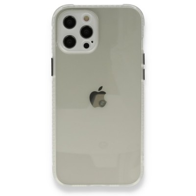 iphone 12 Pro Kılıf Miami Şeffaf Silikon  - Şeffaf