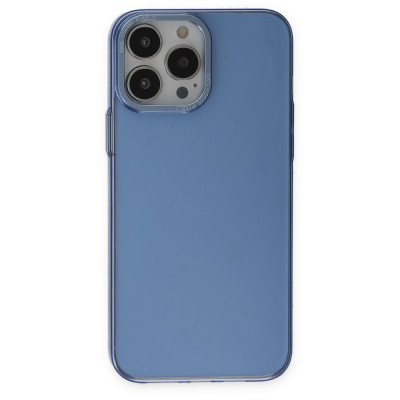 iphone 14 Pro Kılıf Anka Pc Sert Metal Kapak - Mavi