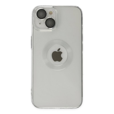 iphone 14 Kılıf Santa Lens Silikon - Şeffaf