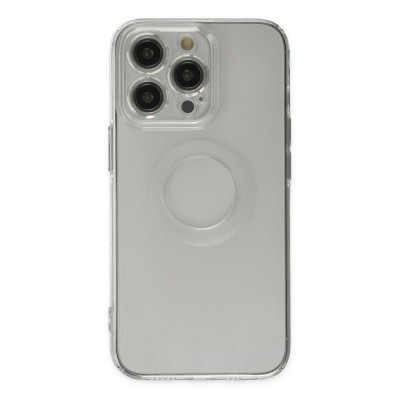iphone 14 Pro Kılıf Santa Lens Silikon - Şeffaf