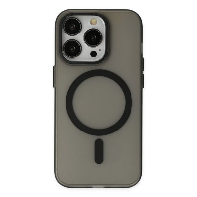 iphone 14 Pro Kılıf Lodos Magneticsafe Mat Kapak - Siyah