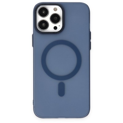 iphone 14 Pro Kılıf Lodos Magneticsafe Mat Kapak - Mavi