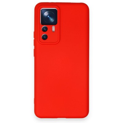 Xiaomi Mi 12t Kılıf Nano içi Kadife  Silikon - Kırmızı