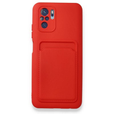 Xiaomi Poco M5s Kılıf Kelvin Kartvizitli Silikon - Kırmızı
