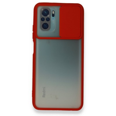 Xiaomi Poco M5s Kılıf Palm Buzlu Kamera Sürgülü Silikon - Kırmızı