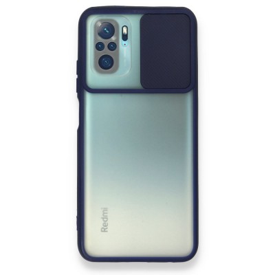 Xiaomi Poco M5s Kılıf Palm Buzlu Kamera Sürgülü Silikon - Lacivert