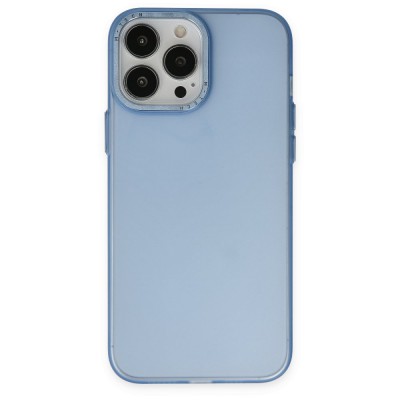 iphone 13 Pro Max Kılıf Modos Metal Kapak - Mavi