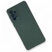 Samsung Galaxy A53 5g Kılıf Nano içi Kadife  Silikon - Koyu Yeşil