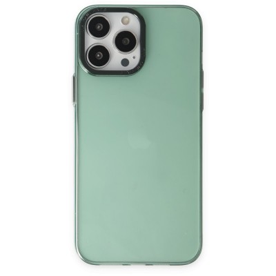 iphone 13 Pro Max Kılıf Anka Pc Sert Metal Kapak - Yeşil