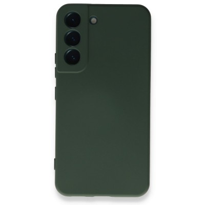 Samsung Galaxy S23 Plus Kılıf Nano içi Kadife  Silikon - Koyu Yeşil