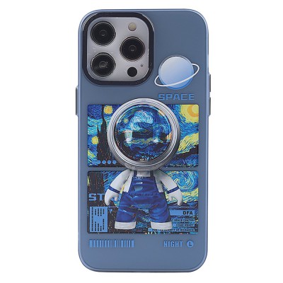 iphone 12 Pro Max Kılıf Prada Desenli Kapak - Prada Mavi - 1