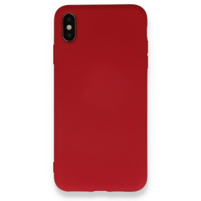 iphone X Kılıf Nano içi Kadife  Silikon - Kırmızı