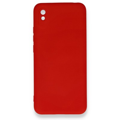 Xiaomi Redmi 9a Kılıf Nano içi Kadife  Silikon - Kırmızı