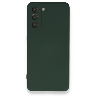 Samsung Galaxy S21 Kılıf Nano içi Kadife  Silikon - Koyu Yeşil