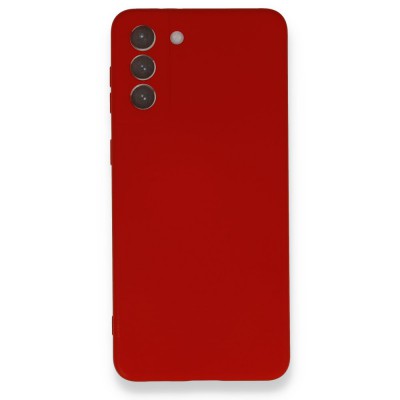 Samsung Galaxy S21 Plus Kılıf Nano içi Kadife  Silikon - Kırmızı