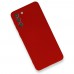 Samsung Galaxy S21 Plus Kılıf Nano içi Kadife  Silikon - Kırmızı