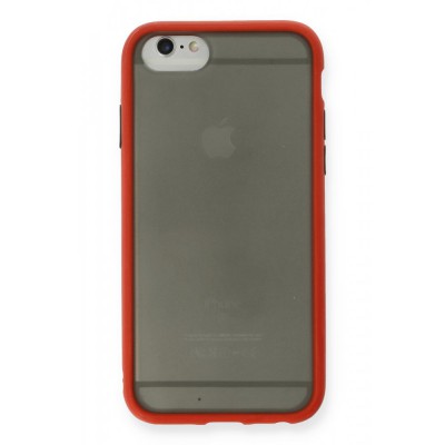 iphone 6 Kılıf Montreal Silikon Kapak - Kırmızı