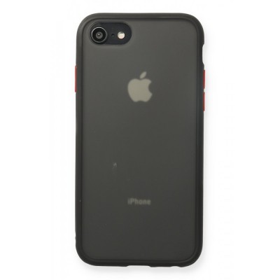 iphone 8 Kılıf Montreal Silikon Kapak - Siyah