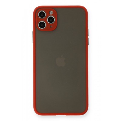 iphone 11 Pro Max Kılıf Montreal Silikon Kapak - Kırmızı