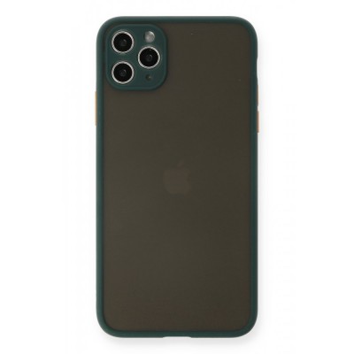 iphone 11 Pro Max Kılıf Montreal Silikon Kapak - Yeşil
