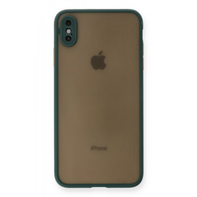 iphone X Kılıf Montreal Silikon Kapak - Yeşil