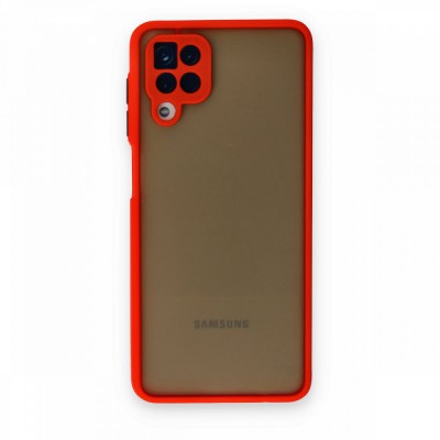 Samsung Galaxy A12 Kılıf Montreal Silikon Kapak - Kırmızı