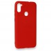 Samsung Galaxy A11 Kılıf Nano içi Kadife  Silikon - Kırmızı