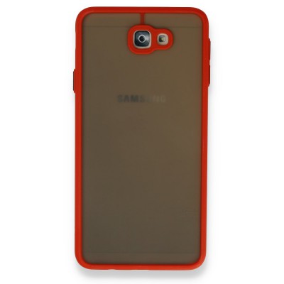Samsung Galaxy J7 Prime Kılıf Montreal Silikon Kapak - Kırmızı